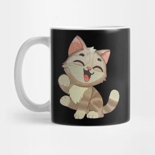 Happy smiling kitty Mug